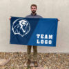 Lions vs Custom Team House Divided Flag, Personalized Team Flag