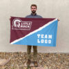 Little Rock vs Custom Team House Divided Flag, Custom College Flag