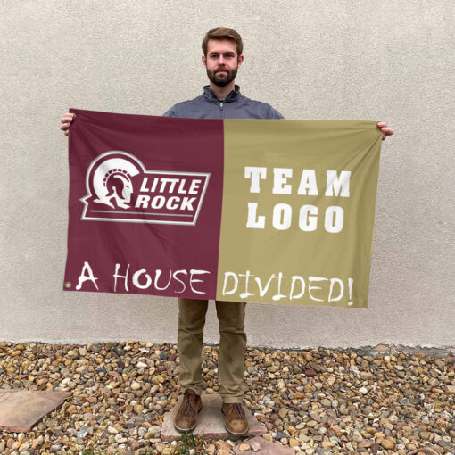 Little Rock vs Custom Team House Divided Flag, Custom House Flag