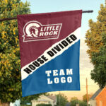 Little Rock vs Custom Team House Divided Flag, Custom Rivalry Flag
