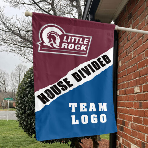 Little Rock vs Custom Team House Divided Flag, Custom Rivalry Flag