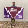 Little Rock vs Custom Team House Divided Flag, Custom Spirit Flag
