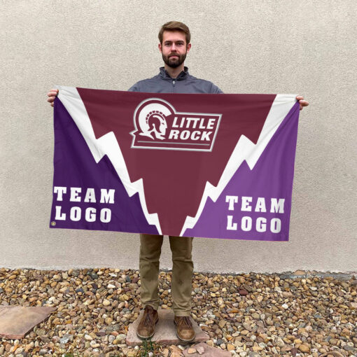 Little Rock vs Custom Team House Divided Flag, Custom Spirit Flag