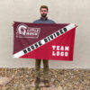 Little Rock vs Custom Team House Divided Flag, Custom Split Flag