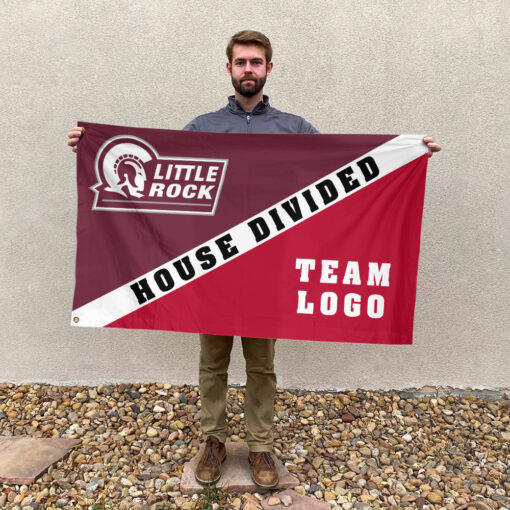 Little Rock vs Custom Team House Divided Flag, Custom Split Flag