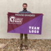 Little Rock vs Custom Team House Divided Flag, Custom Team Flag