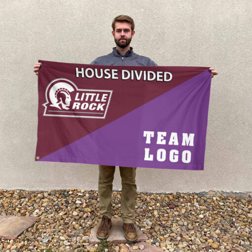 Little Rock vs Custom Team House Divided Flag, Custom Team Flag