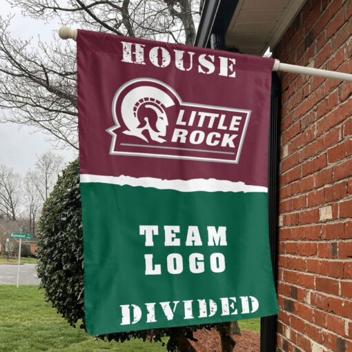Little Rock vs Custom Team House Divided Flag, NCAA College Flag