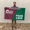 Little Rock vs Custom Team House Divided Flag, NCAA Custom Flag
