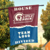Little Rock vs Custom Team House Divided Flag, NCAA House Flag