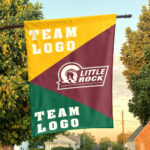 Little Rock vs Custom Team House Divided Flag, NCAA Spirit Flag