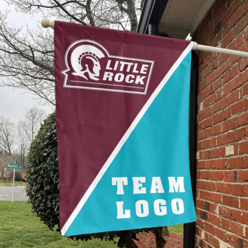 Little Rock vs Custom Team House Divided Flag, NCAA Split Flag Little Rock vs Custom Team House Divided Flag, NCAA Split Flag