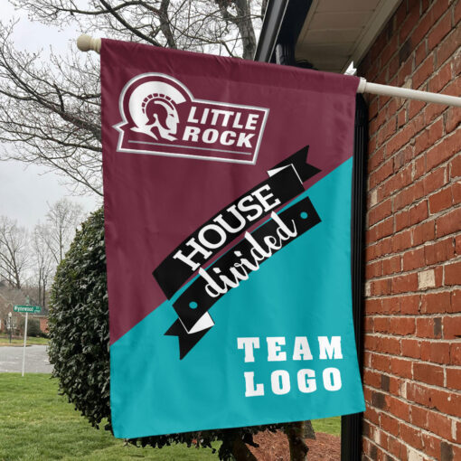 Little Rock vs Custom Team House Divided Flag, NCAA Team Flag Little Rock vs Custom Team House Divided Flag, NCAA Team Flag