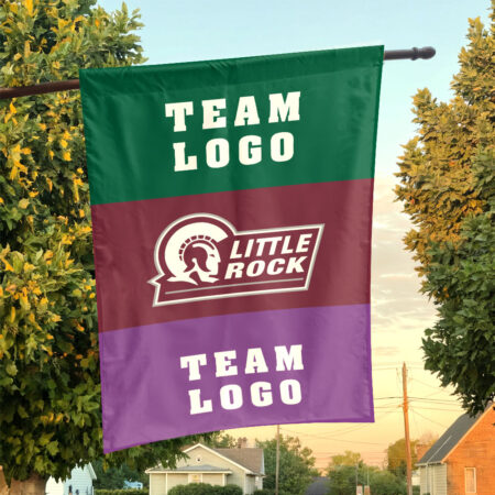 Little Rock vs Custom Team House Divided Flag, NCAA Two Team Flag