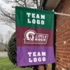 Little Rock vs Custom Team House Divided Flag, NCAA Two Team Flag