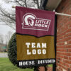 Little Rock vs Custom Team House Divided Flag, Personalized House Flag
