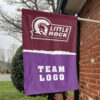 Little Rock vs Custom Team House Divided Flag, Personalized NCAA Flag