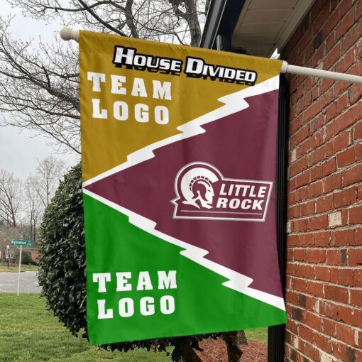 Little Rock vs Custom Team House Divided Flag, Personalized Spirit Flag Little Rock vs Custom Team House Divided Flag, Personalized Spirit Flag