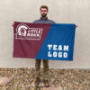 Little Rock vs Custom Team House Divided Flag, Personalized Team Flag