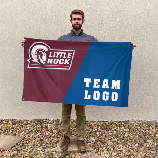 Little Rock vs Custom Team House Divided Flag, Personalized Team Flag