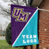 Montevallo Falcons vs Custom Team House Divided Flag, College Custom Flag
