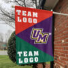 Montevallo Falcons vs Custom Team House Divided Flag, Custom College Flag