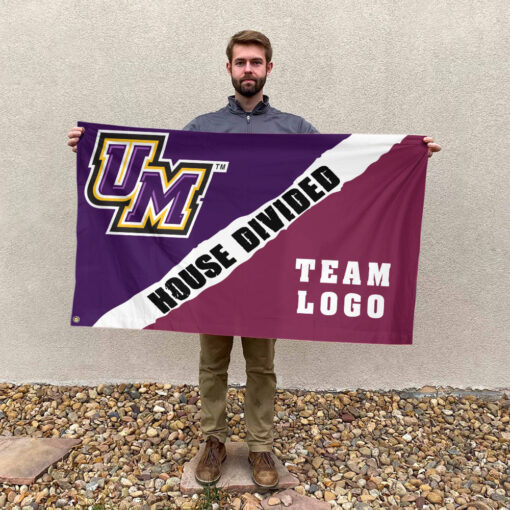 Montevallo Falcons vs Custom Team House Divided Flag, Custom House Flag