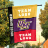 Montevallo Falcons vs Custom Team House Divided Flag, Custom NCAA Flag