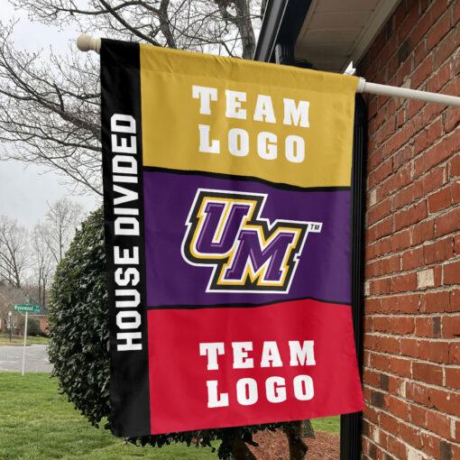 Montevallo Falcons vs Custom Team House Divided Flag, Custom NCAA Flag