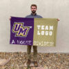 Montevallo Falcons vs Custom Team House Divided Flag, Custom Rivalry Flag