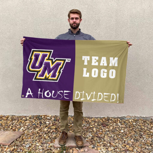 Montevallo Falcons vs Custom Team House Divided Flag, Custom Rivalry Flag