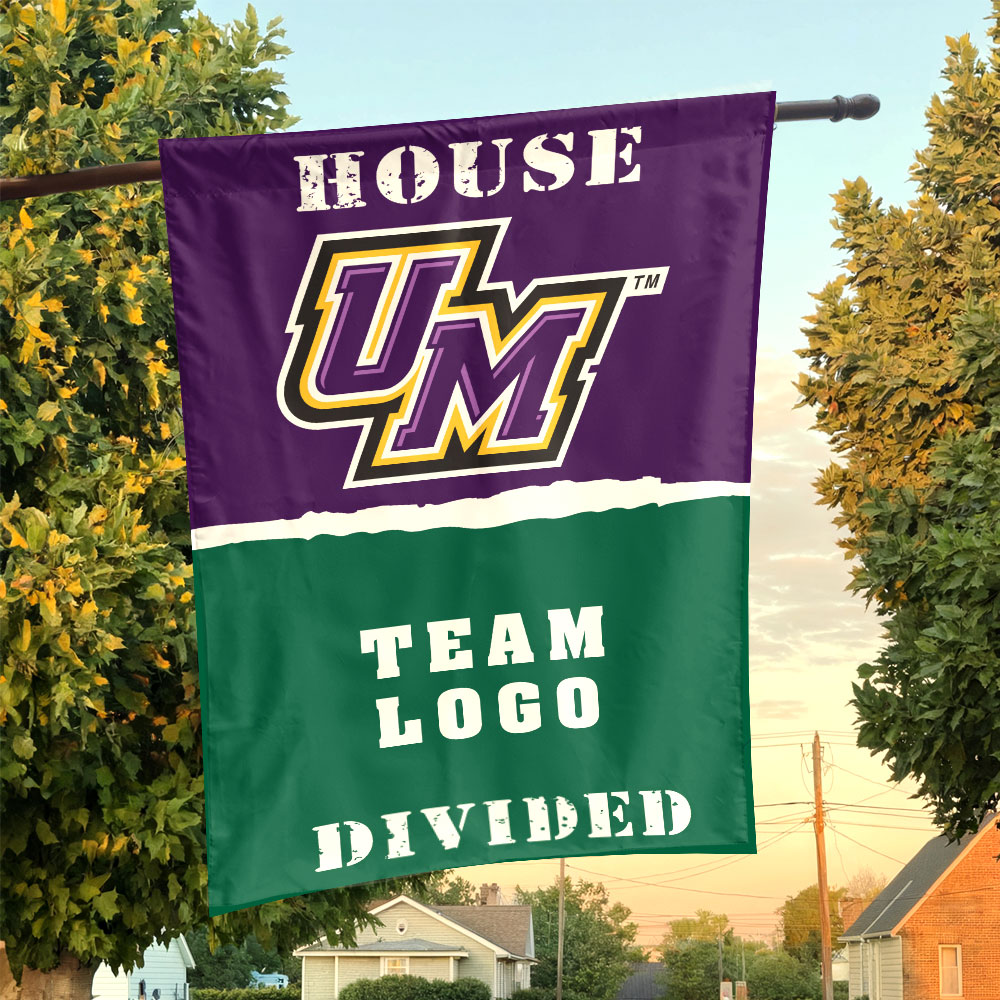 Montevallo Falcons vs Custom Team House Divided Flag, Custom Spirit Flag Montevallo Falcons vs Custom Team House Divided Flag, Custom Spirit Flag