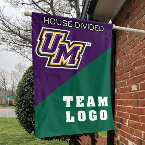 Montevallo Falcons vs Custom Team House Divided Flag, Custom Split Flag Montevallo Falcons vs Custom Team House Divided Flag, Custom Split Flag