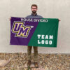 Montevallo Falcons vs Custom Team House Divided Flag, Custom Split Flag 2 Montevallo Falcons vs Custom Team House Divided Flag, Custom Split Flag