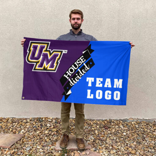 Montevallo Falcons vs Custom Team House Divided Flag, Custom Team Flag Montevallo Falcons vs Custom Team House Divided Flag, Custom Team Flag