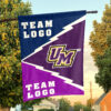 Montevallo Falcons vs Custom Team House Divided Flag, NCAA College Flag
