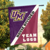 Montevallo Falcons vs Custom Team House Divided Flag, NCAA Custom Flag