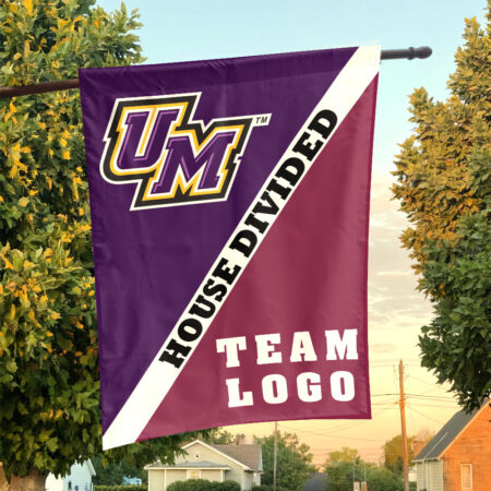 Montevallo Falcons vs Custom Team House Divided Flag, NCAA Custom Flag