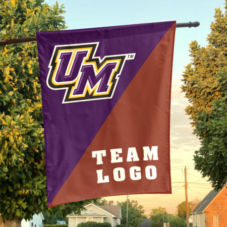Montevallo Falcons vs Custom Team House Divided Flag, NCAA House Flag