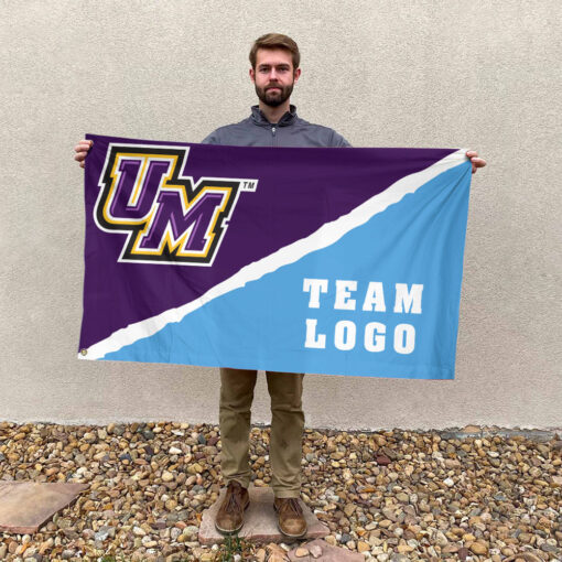Montevallo Falcons vs Custom Team House Divided Flag, NCAA Spirit Flag Montevallo Falcons vs Custom Team House Divided Flag, NCAA Spirit Flag