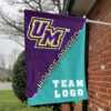 Montevallo Falcons vs Custom Team House Divided Flag, NCAA Split Flag 1 Montevallo Falcons vs Custom Team House Divided Flag, NCAA Split Flag