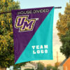 Montevallo Falcons vs Custom Team House Divided Flag, NCAA Team Flag