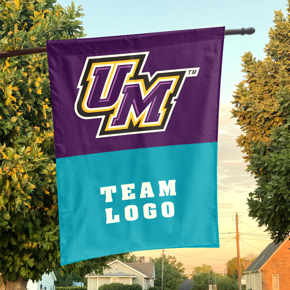 Montevallo Falcons vs Custom Team House Divided Flag, NCAA Two Team Flag Montevallo Falcons vs Custom Team House Divided Flag, NCAA Two Team Flag