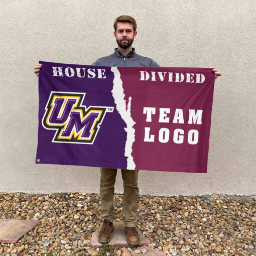 Montevallo Falcons vs Custom Team House Divided Flag, Personalized College Flag