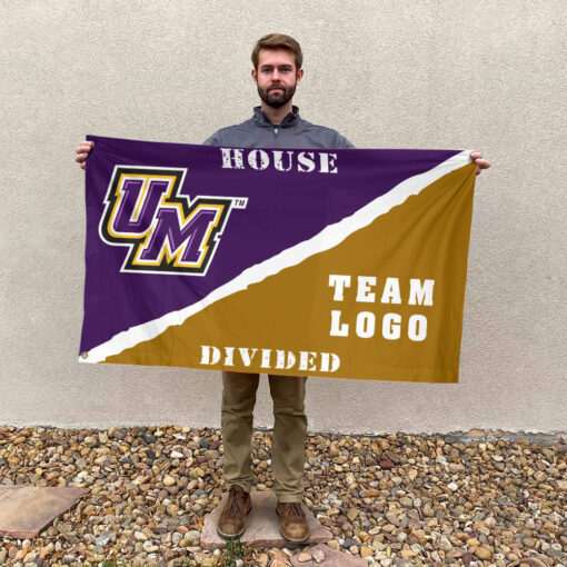 Montevallo Falcons vs Custom Team House Divided Flag, Personalized House Flag Montevallo Falcons vs Custom Team House Divided Flag, Personalized House Flag