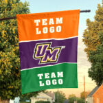 Montevallo Falcons vs Custom Team House Divided Flag, Personalized NCAA Flag