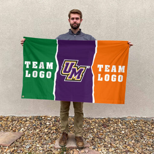 Montevallo Falcons vs Custom Team House Divided Flag, Personalized NCAA Flag Montevallo Falcons vs Custom Team House Divided Flag, Personalized NCAA Flag