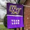 Montevallo Falcons vs Custom Team House Divided Flag, Personalized Spirit Flag