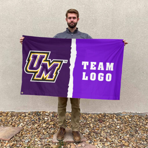 Montevallo Falcons vs Custom Team House Divided Flag, Personalized Spirit Flag