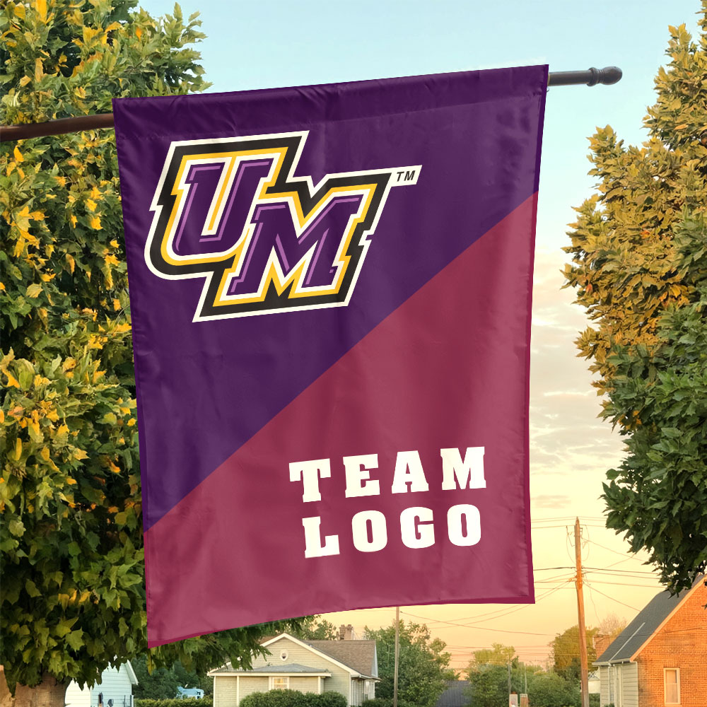 Montevallo Falcons vs Custom Team House Divided Flag, Personalized Split Flag Montevallo Falcons vs Custom Team House Divided Flag, Personalized Split Flag